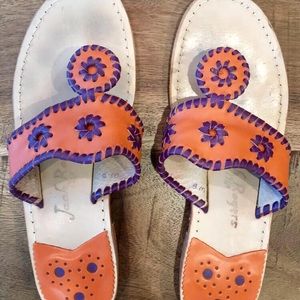 Orange and Purple Jack Rogers